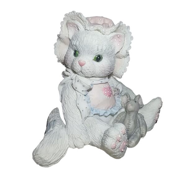 Enesco Calico Kittens Baby Infant Cat Figurine Love's Special Delivery #628425 - Picture 7 of 7
